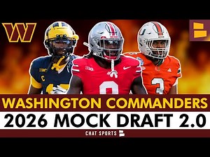 ARVELL REESE TO WASHINGTON? | 7-Round 2026 Washington Commanders Mock Draft 2.0