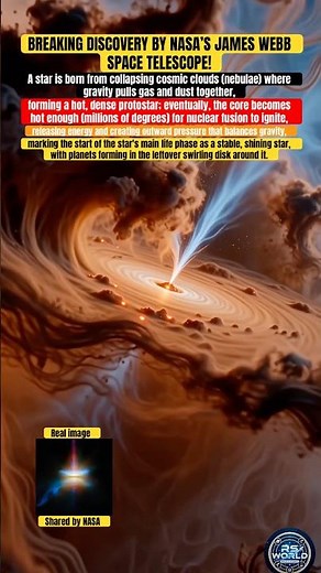 “From darkness… a star is born.” 🌟#StarBirth #CosmicCreation #UniverseMagic