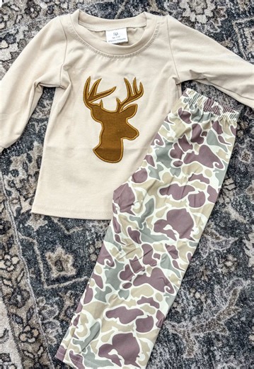 Boy Lounge Sets 🦌 Shop All Here 👉🏼 https://shopthechippycottage.com/search?page=2&q=set - ✨How To Order: copy and paste link above into Web browser on Safari and it will bring you directly to our website. Code “TIKTOK” Saves At Checkout!✨ ##childrensboutique##boymom##hunting##boydad##thechippycottage