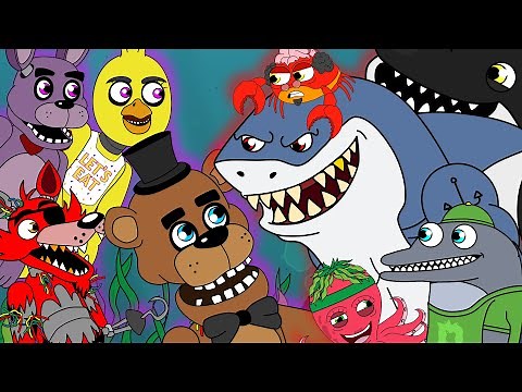 Five Nights at Freddy's vs The Aquatics (FNAF Animation) | Animatronic Island (#4)