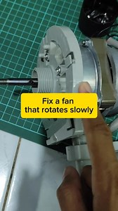 71 reactions · 12 comments | how to repair a fan that rotates slowly. #electronics #electricfan #electricmotor #electronic #Solution #tutorial #guide #elektronik #capacitor #condensateur #condensador #electrónico #Electrónica #इलेक्ट्रॉनिक ＃电子的 | Elwar Braja | Facebook