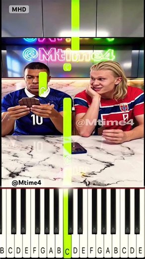Mbappé Thought He Won The Chocolate Battle 🫠 ‪@Mtime4‬ - Piano Tutorial