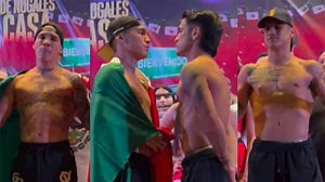 Óscar Valdez y Ricky Medina cumplen peso para estelarizar en Nogales
