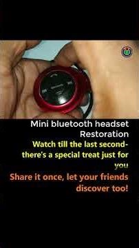 Restoration Dirty Mini Bluetooth Headset #diy #shorts #shortsvideos #dreamfinder #reels #lifehacks