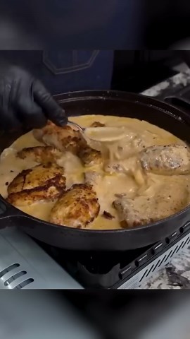 Easy smothered chicken for a cozy meal