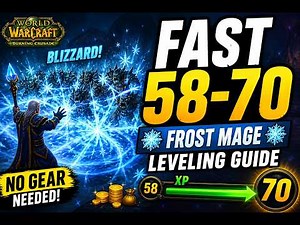 TBC Frost Mage Leveling Guide 58–70 – Fast AoE Route (No Gear Needed, SOLO)