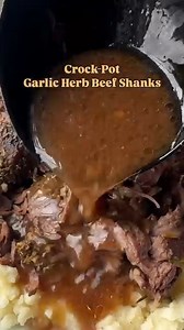 Slow Cooker Garlic Herb Beef Shanks | Shannon Epstein - Fit Slow Cooker Queen