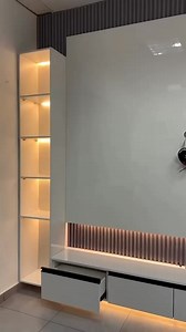 1.1K views · 18 reactions | “Transform Your Living Space! ✨ out this stunning TV wall unit that blends style and functionality!  Say goodbye to clutter and hello to modern elegance. Upgrade your home decor effortlessly!  #HomeDecor #InteriorDesign #TVWallUnit #LivingRoomGoals #BeforeAndAfter #HomeInspiration #ViralDesign smarthomedecor Tv wall 2024tvstand 2024 design Homemakeover #ghc #everyone #instagramreels #viralreels | Smart Home Decor | Facebook