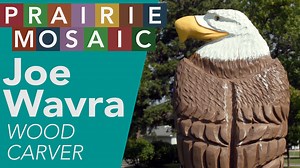 Joe Wavra of Red Lake Falls, Minnesota, is a master wood carver who uses various chainsaws to craft amazing designs – including bears, cartoon characters, and eagles. It all started as a hobby years ago, but he has built his business, Klondike Carvings, into a full-time gig. | Prairie Public