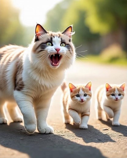 😻 Mom Cat Calling Her Kittens Sound | Cat Mom Sounds To Attract Cats 🐾