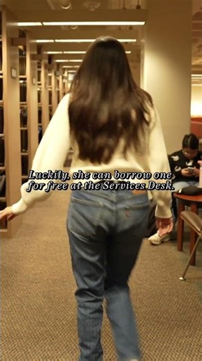 Phone and laptop chargers available at the Services Desk