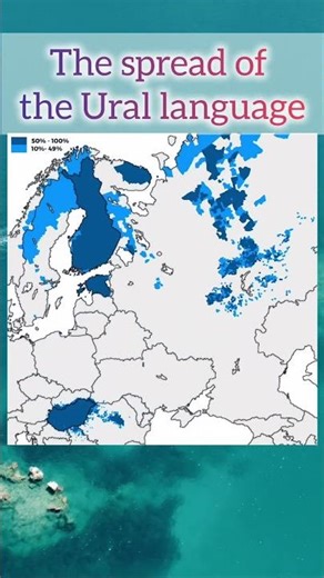 The spread of the Ural language 🗣📈 #Ural #language #dmfacts81 #map #data