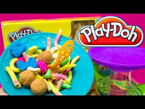 PLAY-DOH Spaghetti Factory Pasta How to Make PlayDough Spaguetti recipe