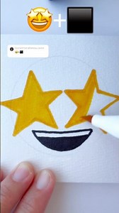 EMOJI MIX 🤩+⬛️ | WHAT NEXT? #shorts #youtubeshorts #viral #emojimix #satisfying #drawing #fyp #art