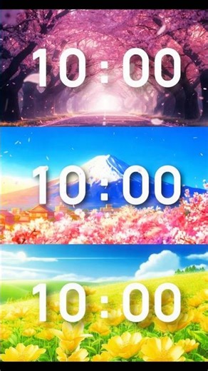 Spring timer 5min 10min 🌸 Nature Calm for Classroom & Study #classroomtimer #10minutetimer