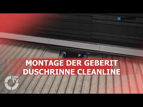 Geberit: Montage Duschrinne CleanLine | SHK-TV