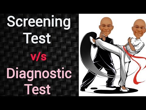 Difference between Screening Test and Diagnostic Test | PSM lectures | Community Medicine lecture