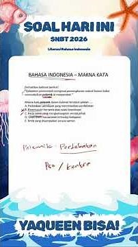 Soal SNBT Hari ini Literasi Bahasa Indonesia#ptn #snbt #belajar #pendidikan