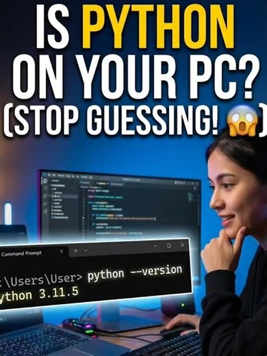 “Python Installed or Not? Check in 10 Seconds 🔥”
