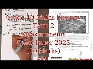 Grade 10 Maths Literacy | Term 2 | Measurements | Exam Paper 2025