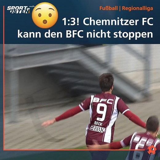 Der Chemnitzer FC hat die Top-Partie in der Fußball-Regionalliga gegen SpitzenreiterBFC DYNAMO e.V. mit 1:3 (0:1) verloren. Die Schützenhilfe für Jena und Lok blieb aus. #CFCBFC NOFV | Sport im Osten