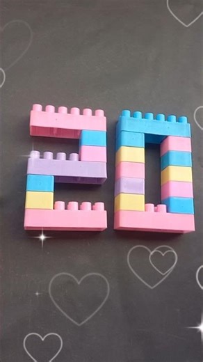 🤫🧱 ASMR Building blocks Number Twenty / Satisfying DIY Lego