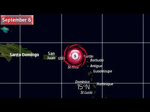 The track of Hurricane Irma
