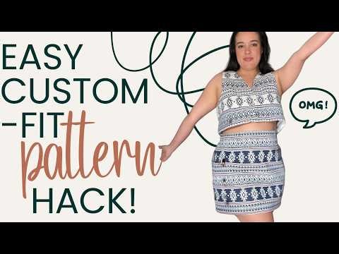 I Split One Custom-FitSewing Pattern Into Matching Separates (Vest + Mini Skirt Tutorial)