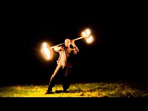 Zeb - FlowForm Dragon Staff Burn - Goa Cream Festival