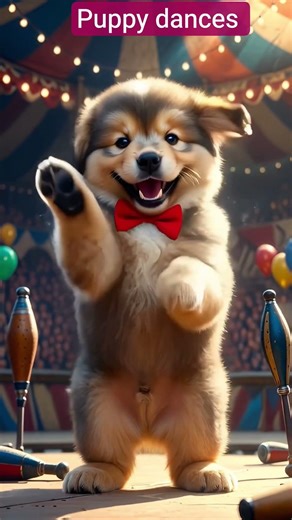 puppy dances #shortsfeed#dogvideos #trending#viralshirts