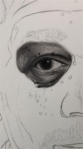 hyper realistic sketch part 1 🥶 #art #shorts