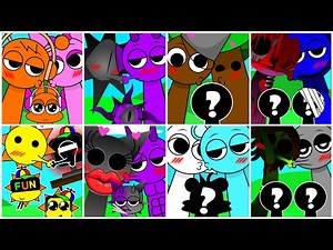 Sprunki Sinner Kiss Edition Compilation - Phase 1, Phase 2, Phase 3, Phase 4 Sprunki SUS Mod