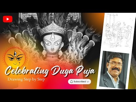 Can You Create a Stunning Durga Puja Drawing in Just 30 Minutes