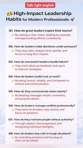 High-Impact Leadership Habits for Career Success 🌍🚀 | TalkRight English