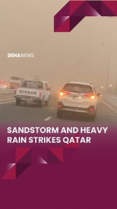 Sandstorm and heavy rain hit Qatar on Thursday afternoon, with loud thunderclaps being heard across the country. Last week, floods were seen across the country with footage showing damage at malls, parks and other public areas. | Doha News