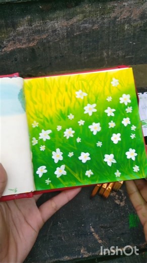Easy flower painting.#artclass #shortsviral #painting #easypainting #drawing