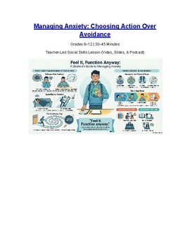 Managing Anxiety | Social Skills Lesson | Grades 6–12