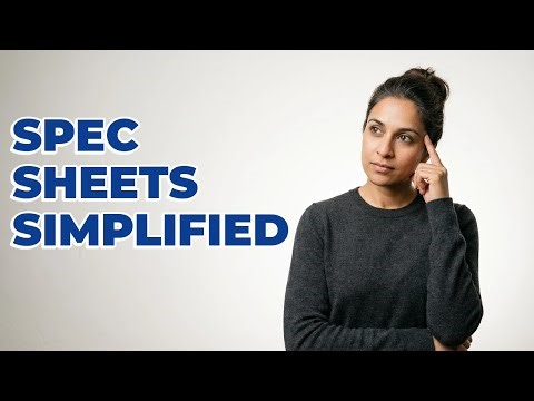 What Do Product Specification Sheets Mean?