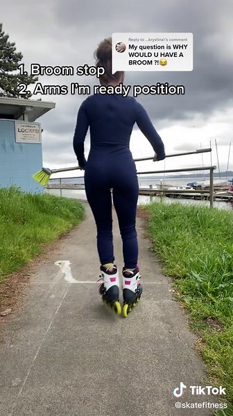 Learn How to Rollerblade: Broom Stop Tutorial