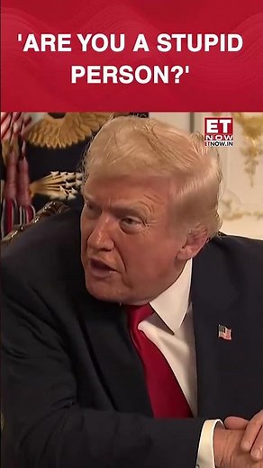 'Are You A Stupid Person?' US President Donald Trump Gets Angry At A Reporter's Question #shorts