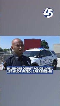 Baltimore County Police unveil first major patrol car redesign in over 30 years