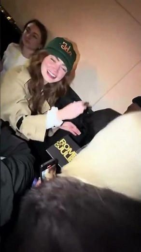 Sadie Sink and Noah Jupe signing for fans at the Romeo & Juliet