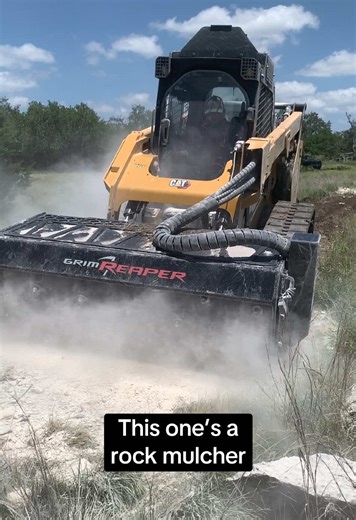 Rock Mulcher and Stone Crusher in Action