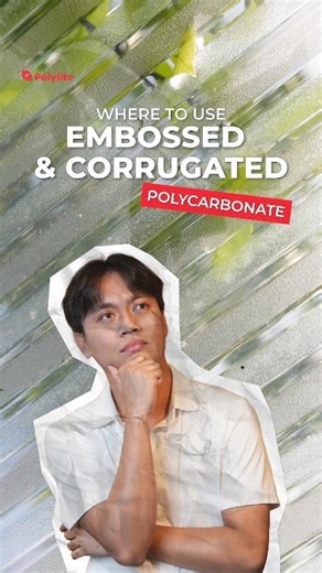 Ever wondered where these sheets actually work best? 👀 Let’s talk embossed & corrugated polycarbonate today! | Polylite Industrial Corp.