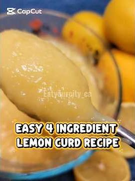 Easy 4 ingredient lemon curd recipe #lemoncurd #lemoncurdrecipe #4ingredientsrecipe