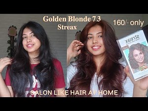 Hair colour transformation with streax golden blonde 7.3#haircolortutorial#streaxhaircolour#explore