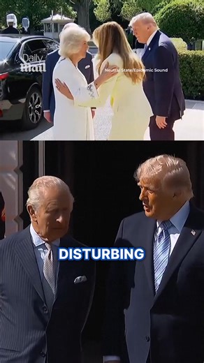 Lip reader reveals Trump's private warning to Charles moments after his arrival... and the King waving him off.