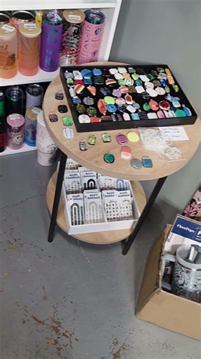 Trying to finish setting up my new #shop #booth, and the flooring was missing a tile. #smallbusiness