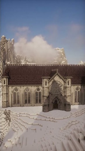 I Built a MASSIVE Gothic Library in Minecraft!