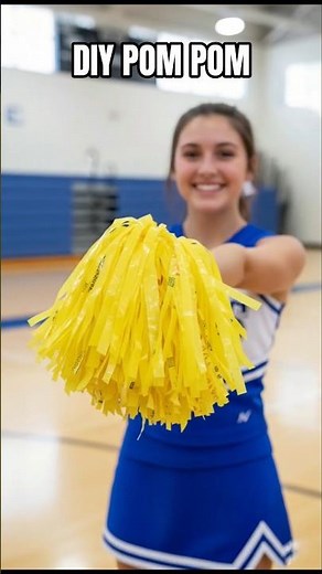 DIY CHEERLEADING POM POM USING PLASTIC CARRY BAG #pompom #plasticbags